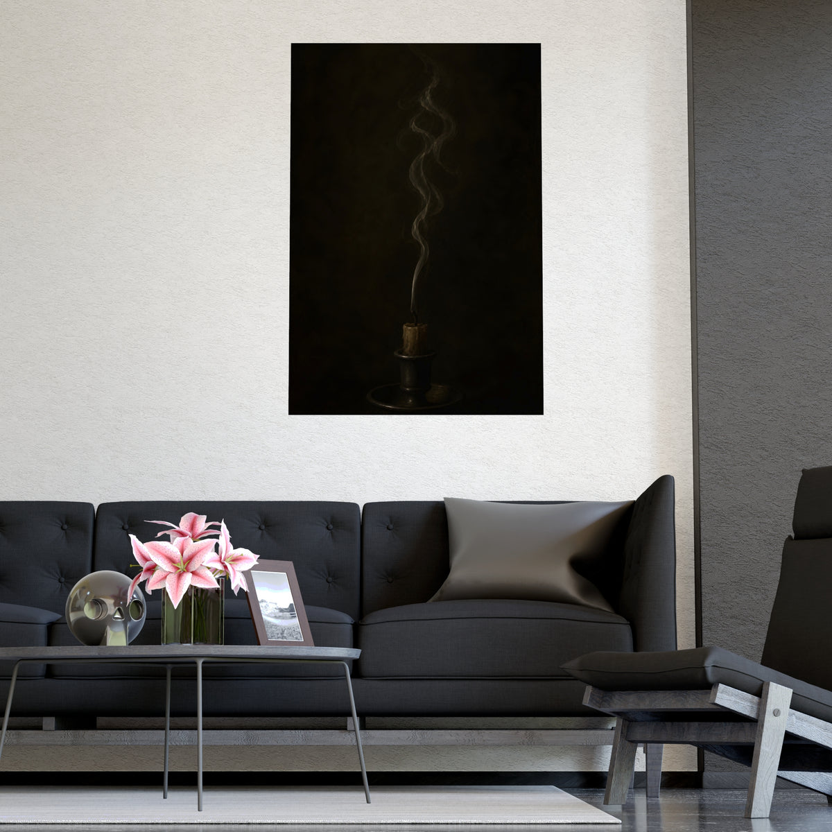 After the Candle — after the candle, shown framed on a wall