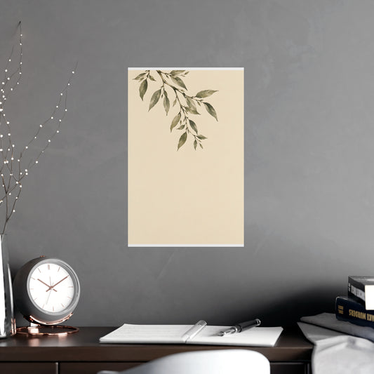 In from the Edge — in from the edge, shown framed on a wall