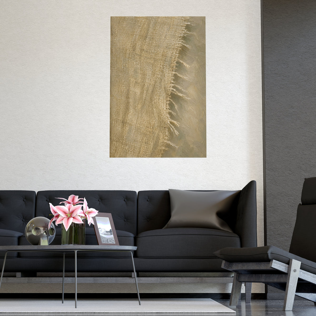 Cut Edge — cut edge, shown framed on a wall