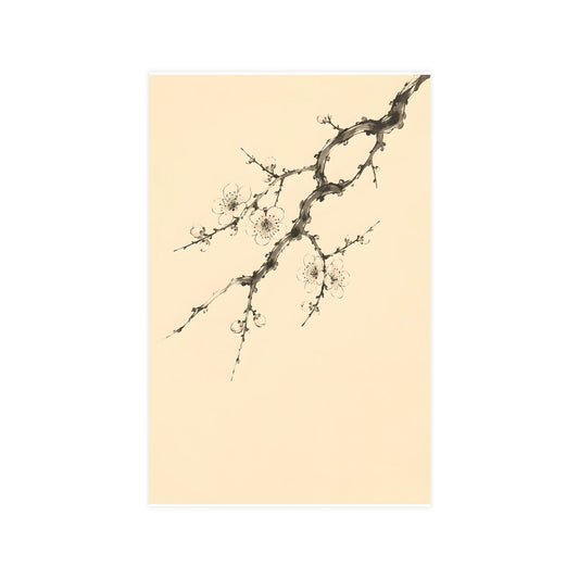 Plum Branch — one of the Four Gentlemen ink set of 4