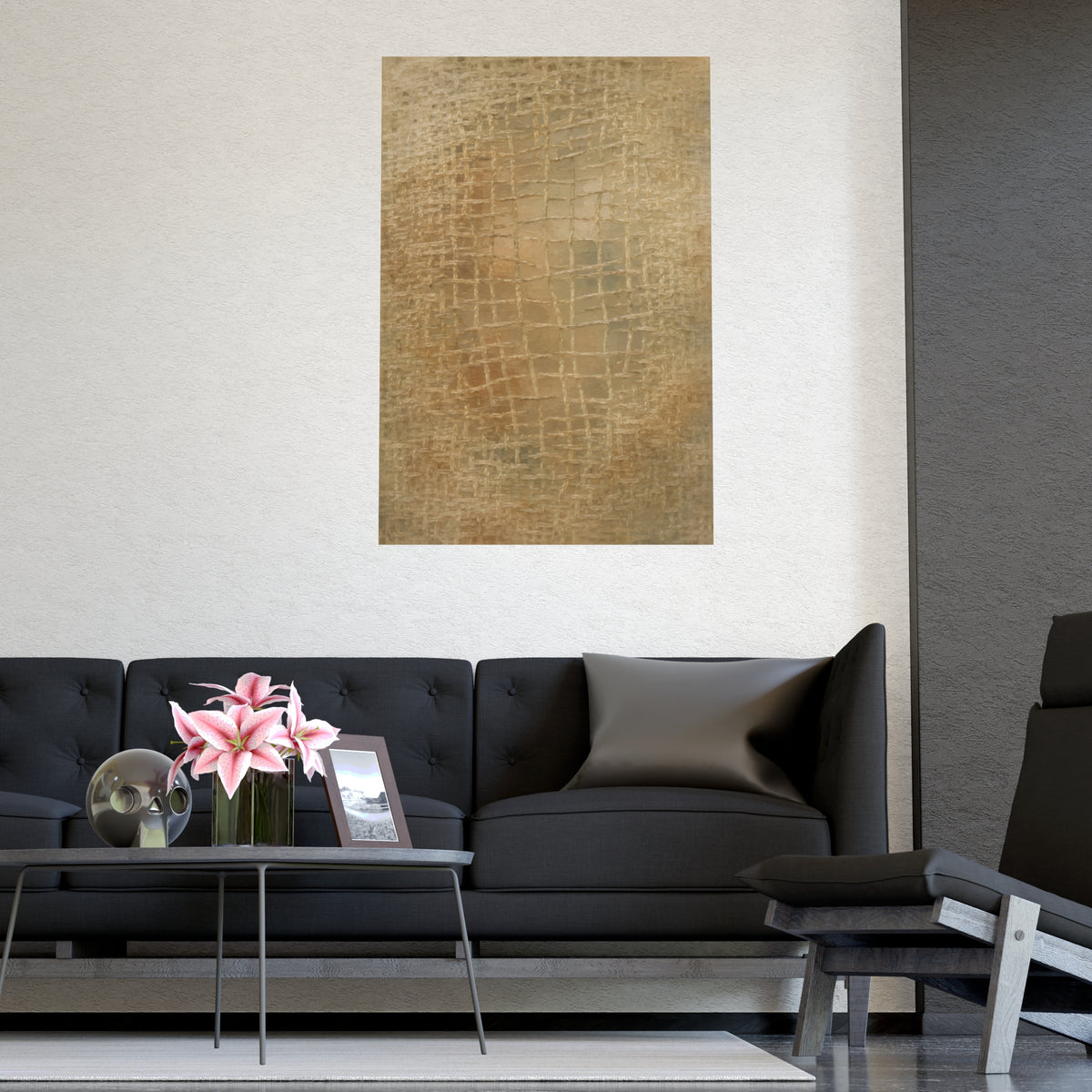 Worn Thin — worn thin, shown framed on a wall
