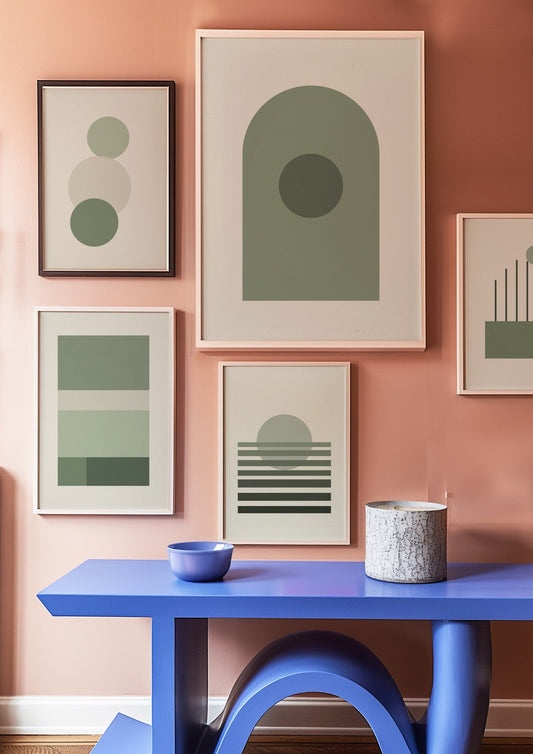 Sage Neutral Gallery Wall Set of 5 | Matching Prints