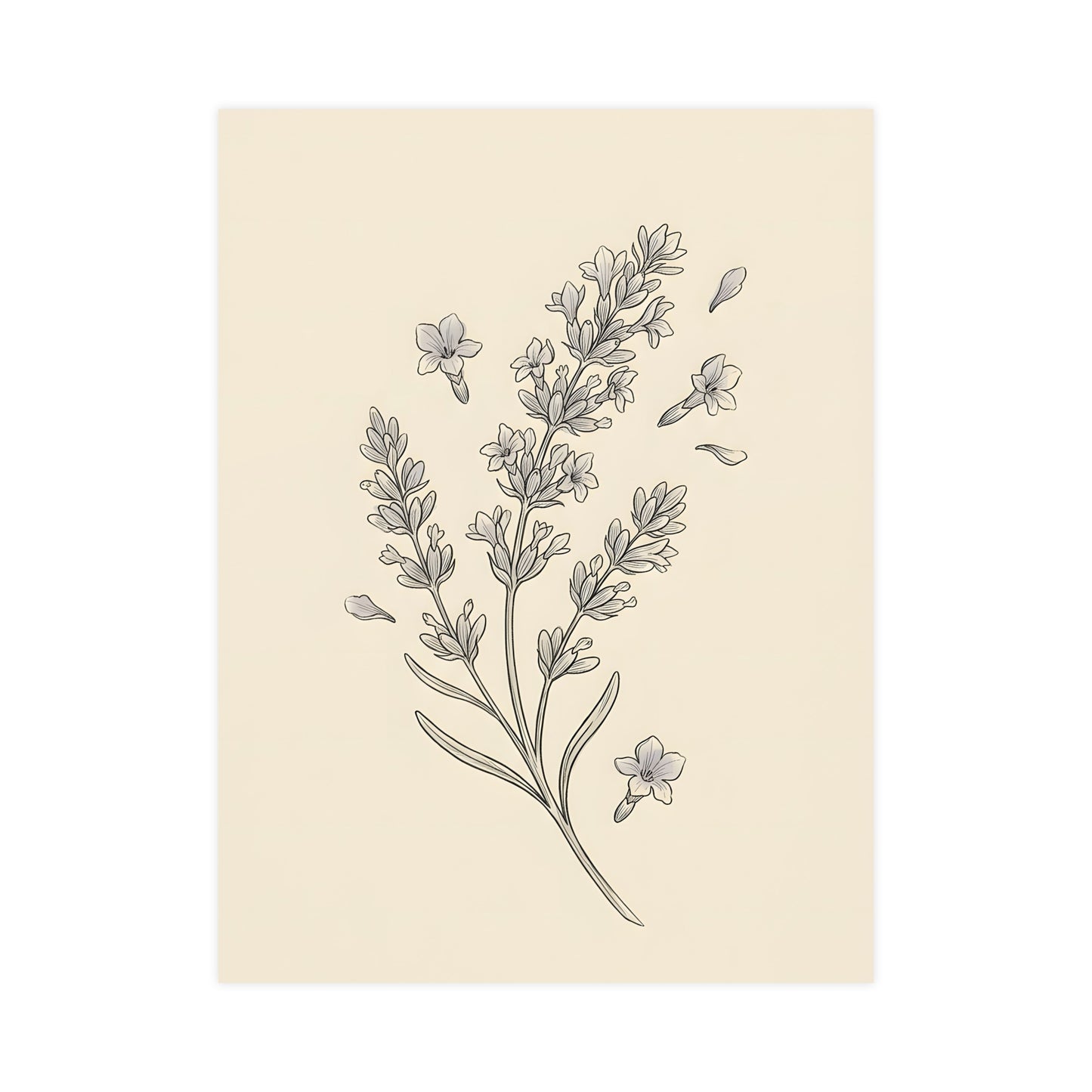 Lavender Sprig — lavender sprig, 12x18 in print