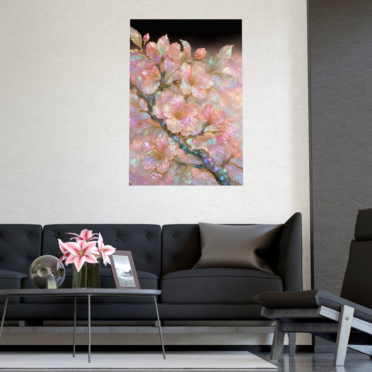 Blossom, Close — blossom, close, shown framed on a wall