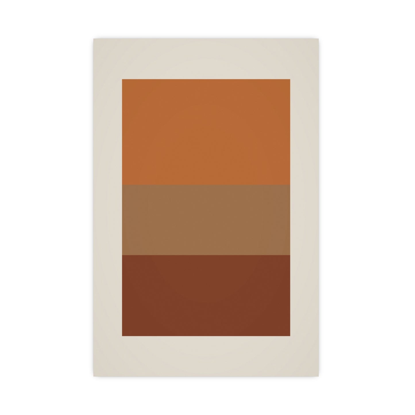 Warm Earth Blocks Boho Wall Art | Living Room Print