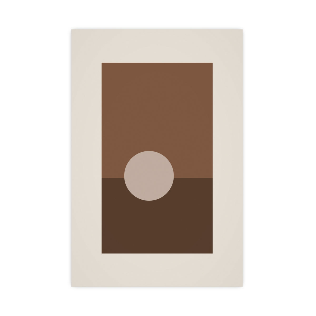 Sand Clay Sun Landscape Wall Art — sun landscape in a sand clay palette, 20x30 in print