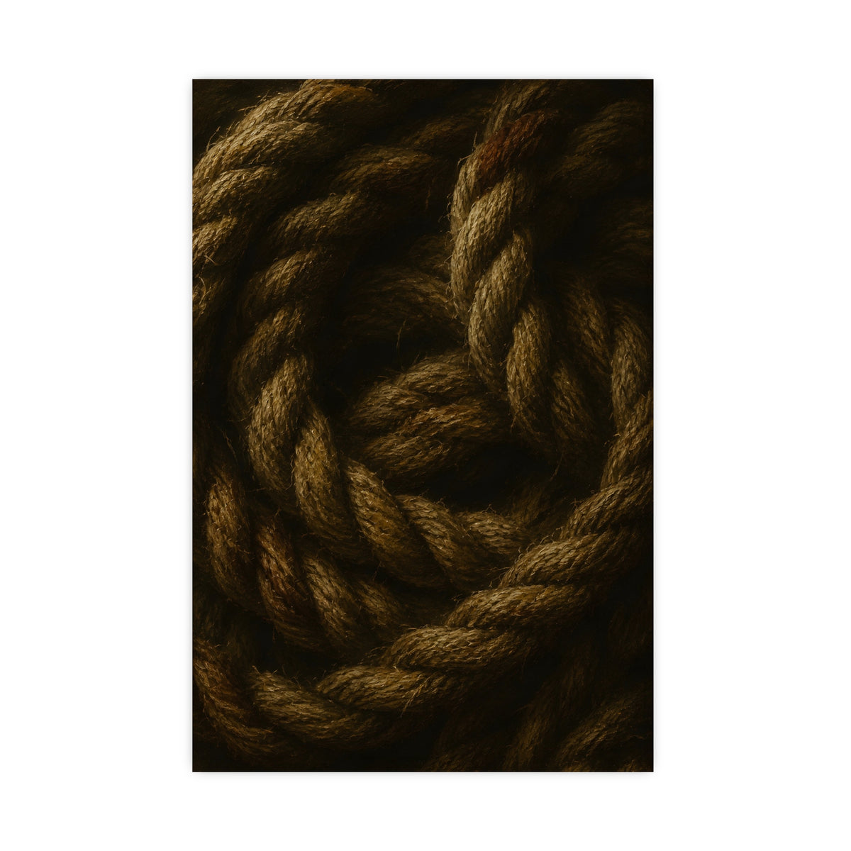 Coil of Rope — coil of rope, 20x30 in print