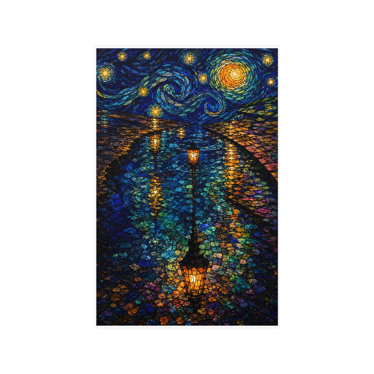 Lamps in a Puddle — lamps in a puddle, 11x17 in print