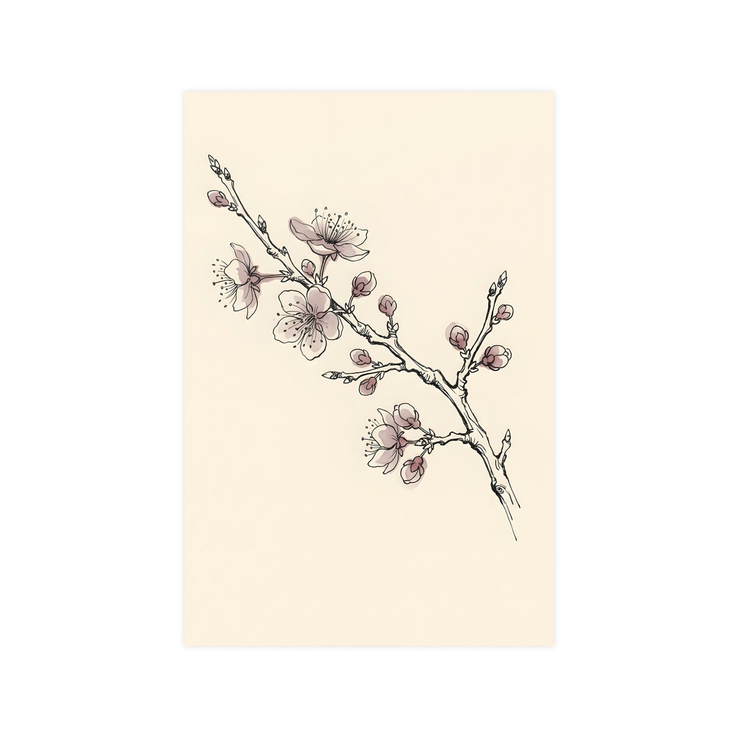 Plum Branch — plum branch, 12x16 in print