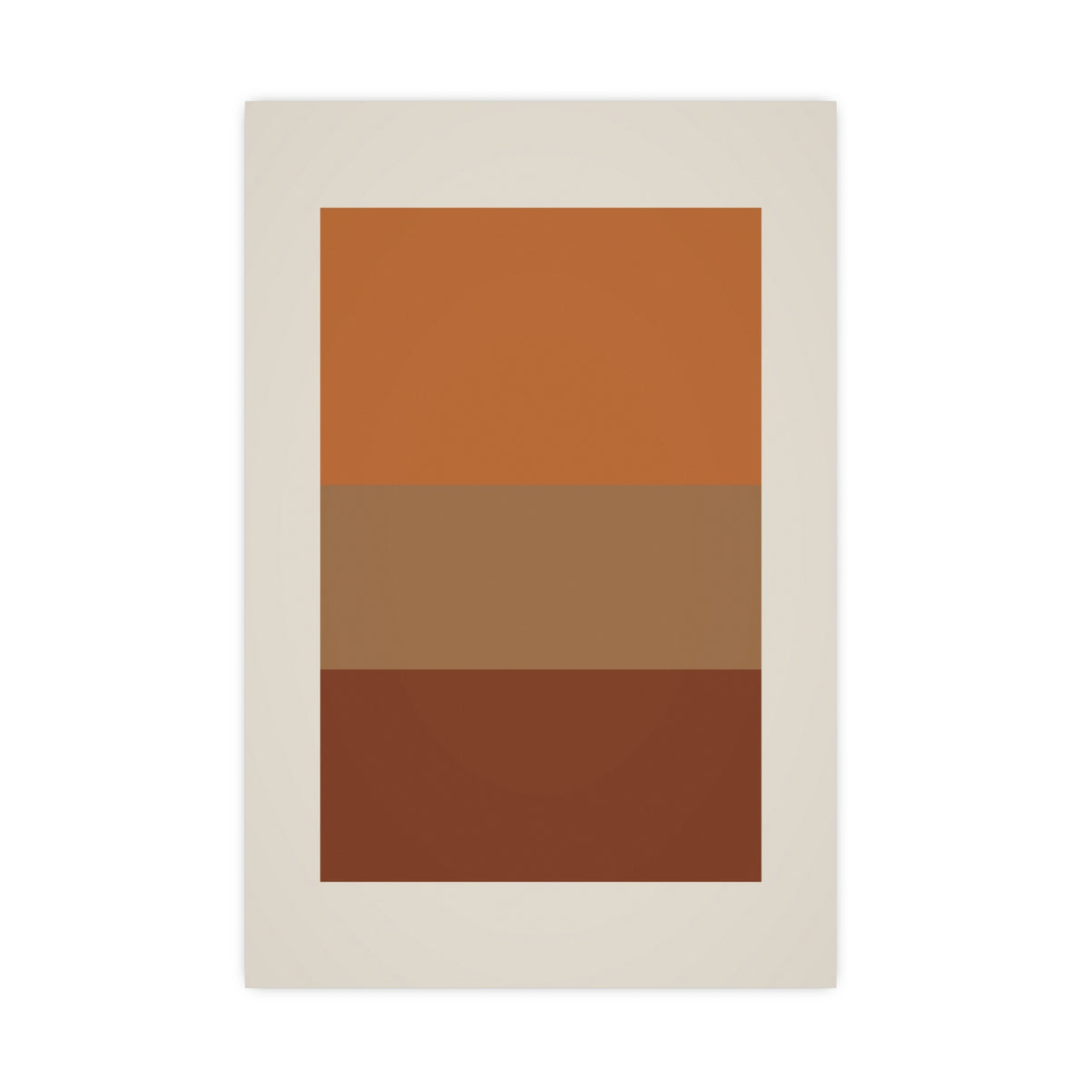 Warm Earth Blocks Boho Wall Art — blocks in a warm earth palette, 16x24 in print