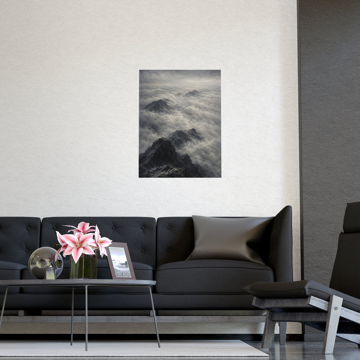 Sea of Cloud — sea of cloud, shown framed on a wall