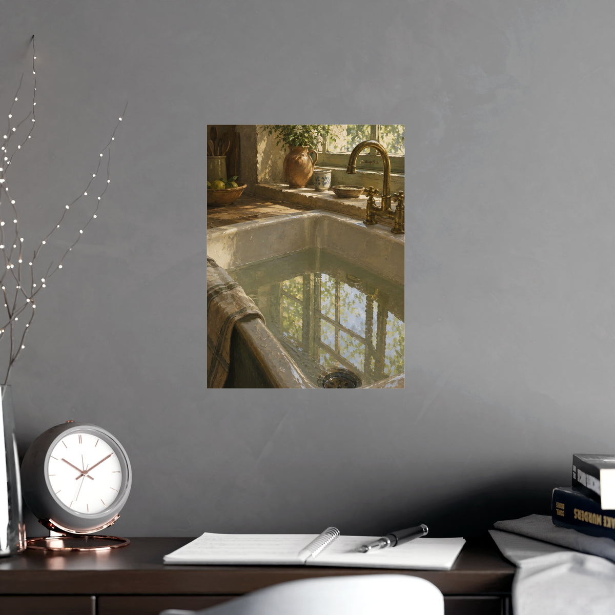 The Window in the Water — the window in the water, shown framed on a wall