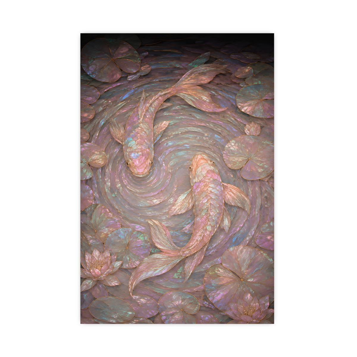 Koi, from Above — koi, from above, 16x24 in print