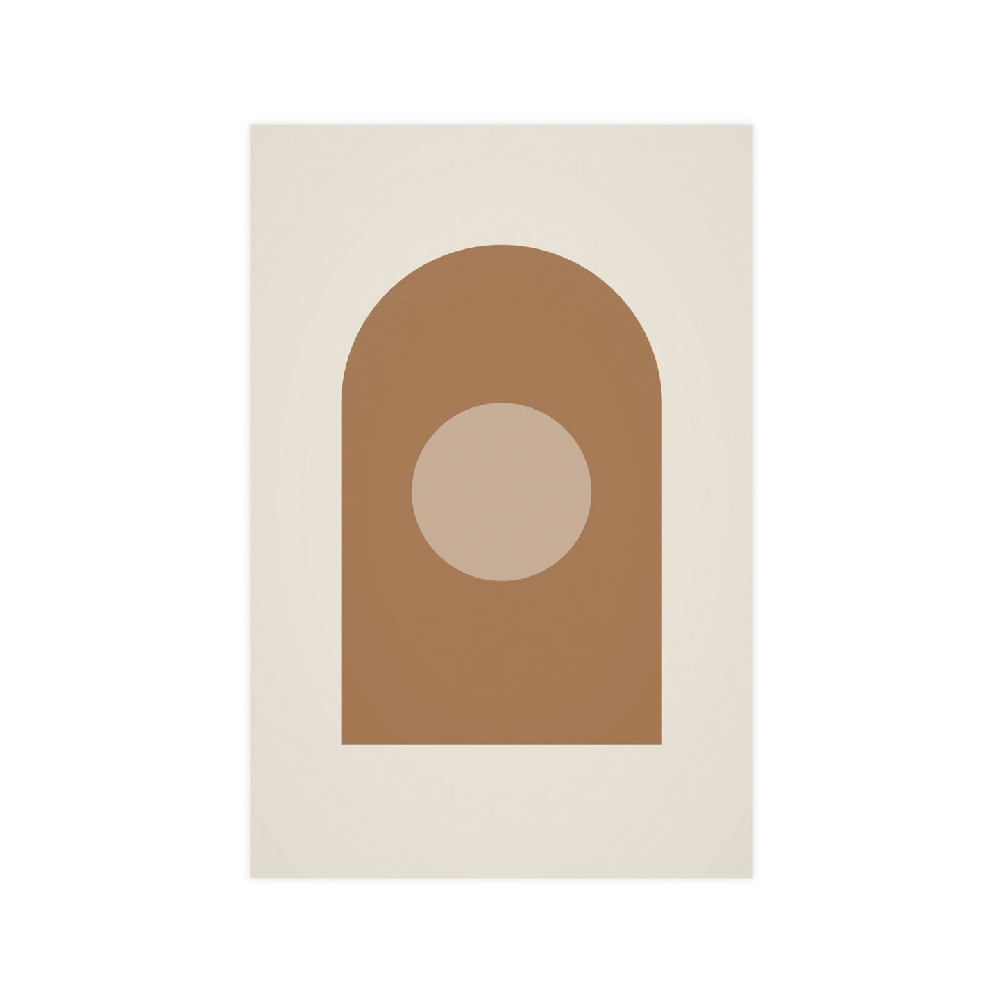 Warm Earth Arch Boho Wall Art | Living Room Print