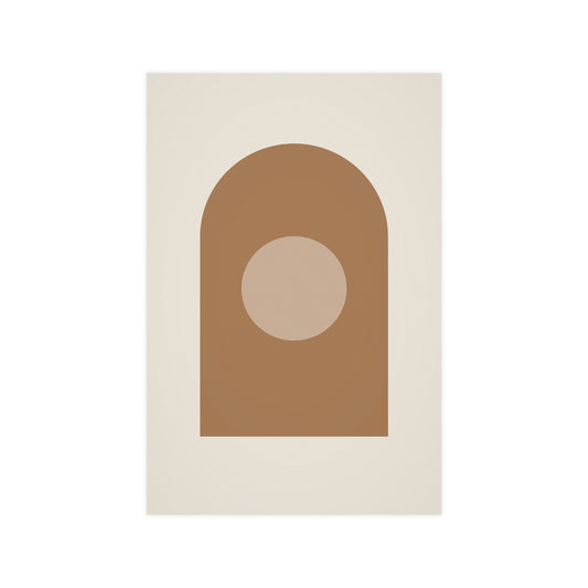 Warm Earth Arch Boho Wall Art | Living Room Print