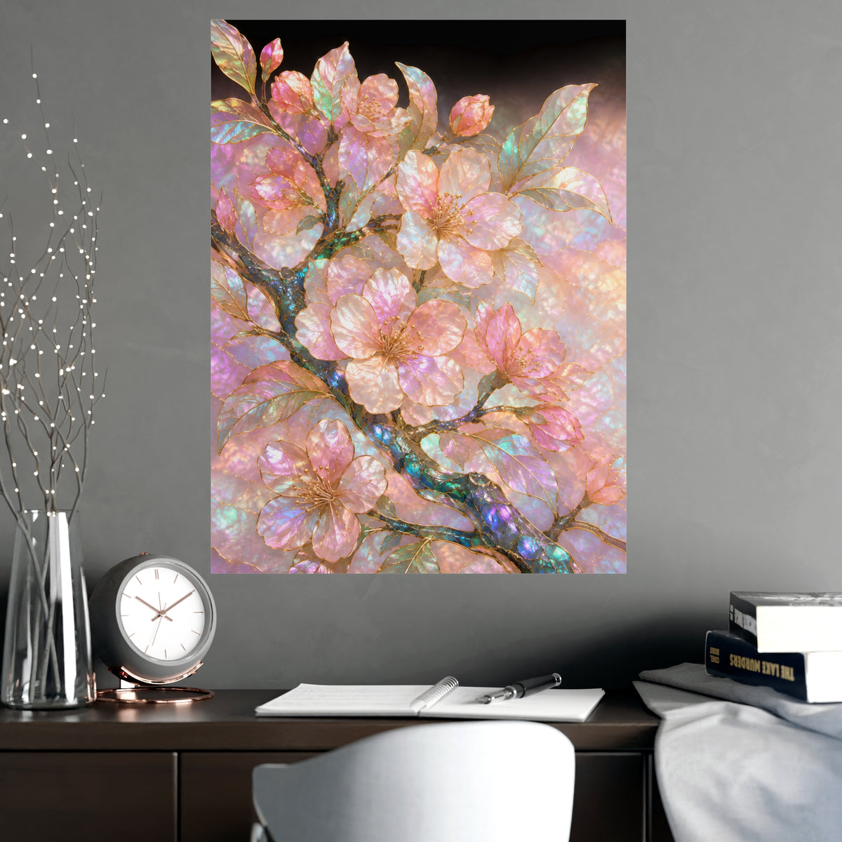 Blossom, Close — blossom, close, shown framed on a wall