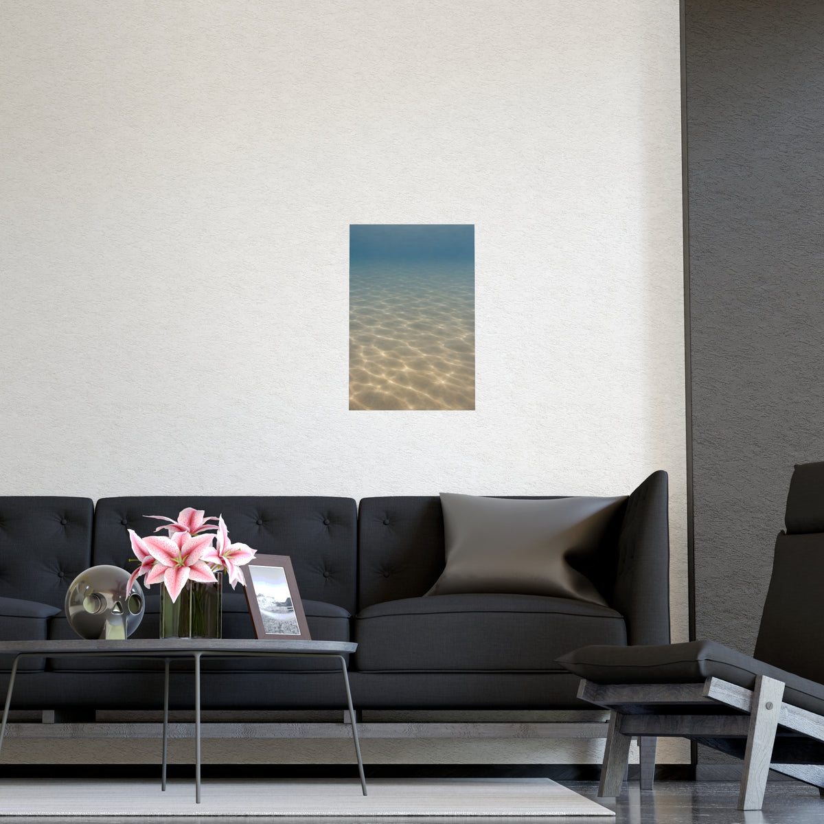 Light on the Bottom — light on the bottom, shown framed on a wall