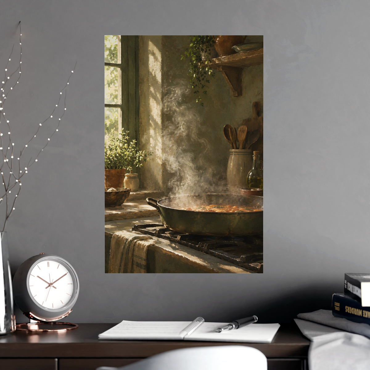 Steam in Daylight — steam in daylight, shown framed on a wall