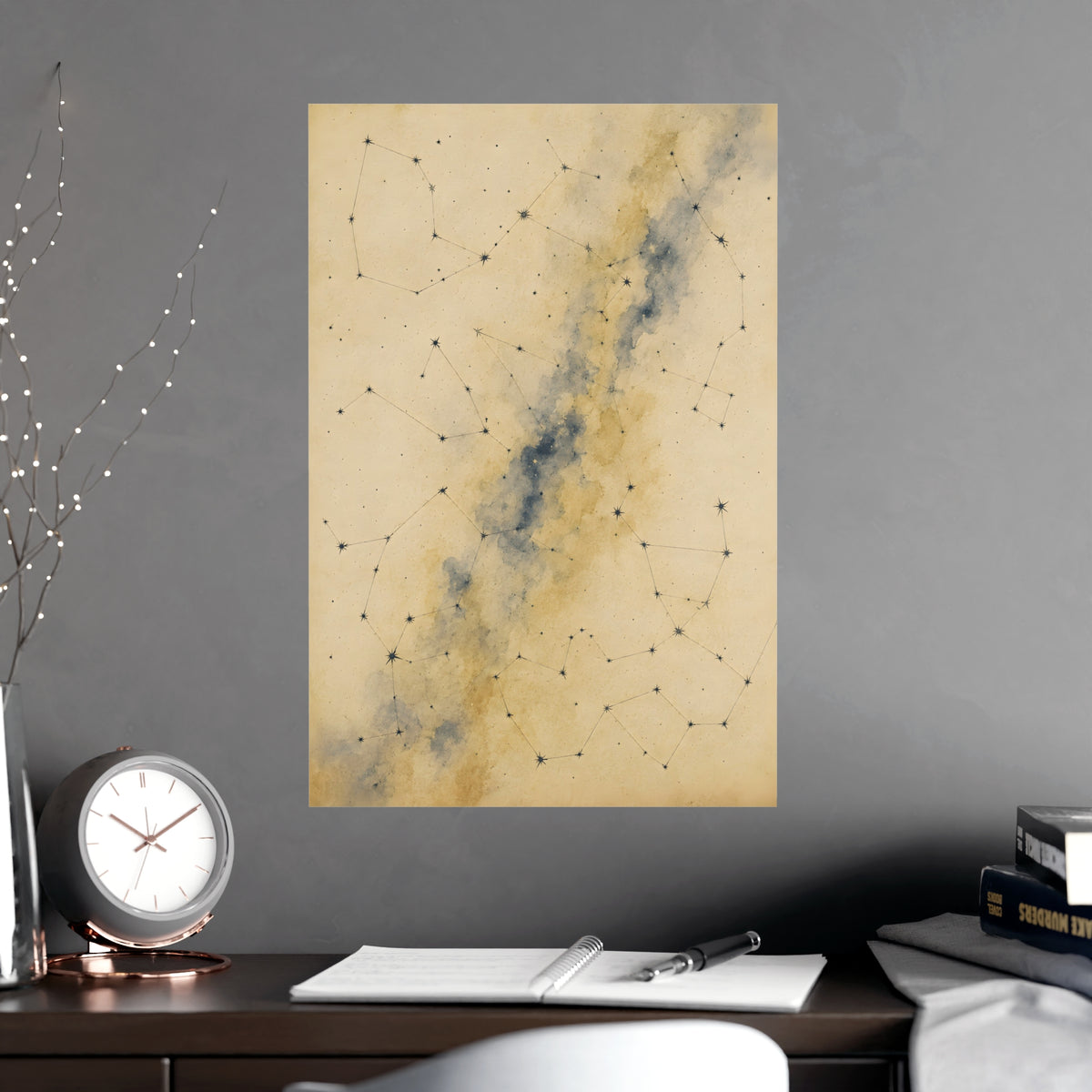 Constellation — constellation, shown framed on a wall