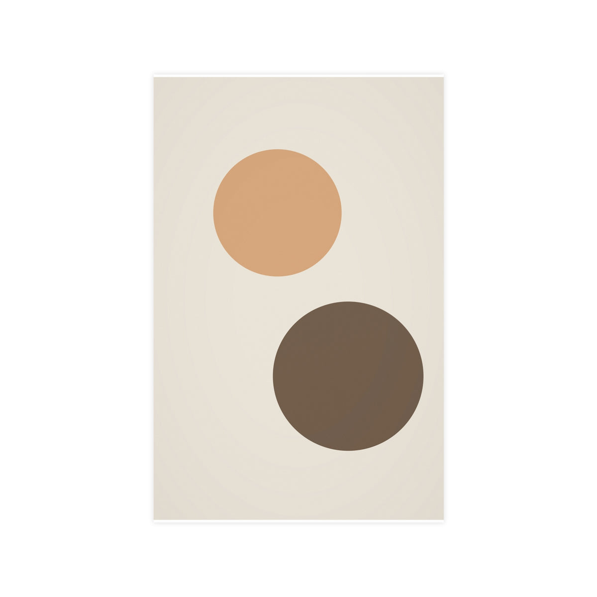Warm Earth Circles Boho Wall Art — circles in a warm earth palette, 11x17 in print