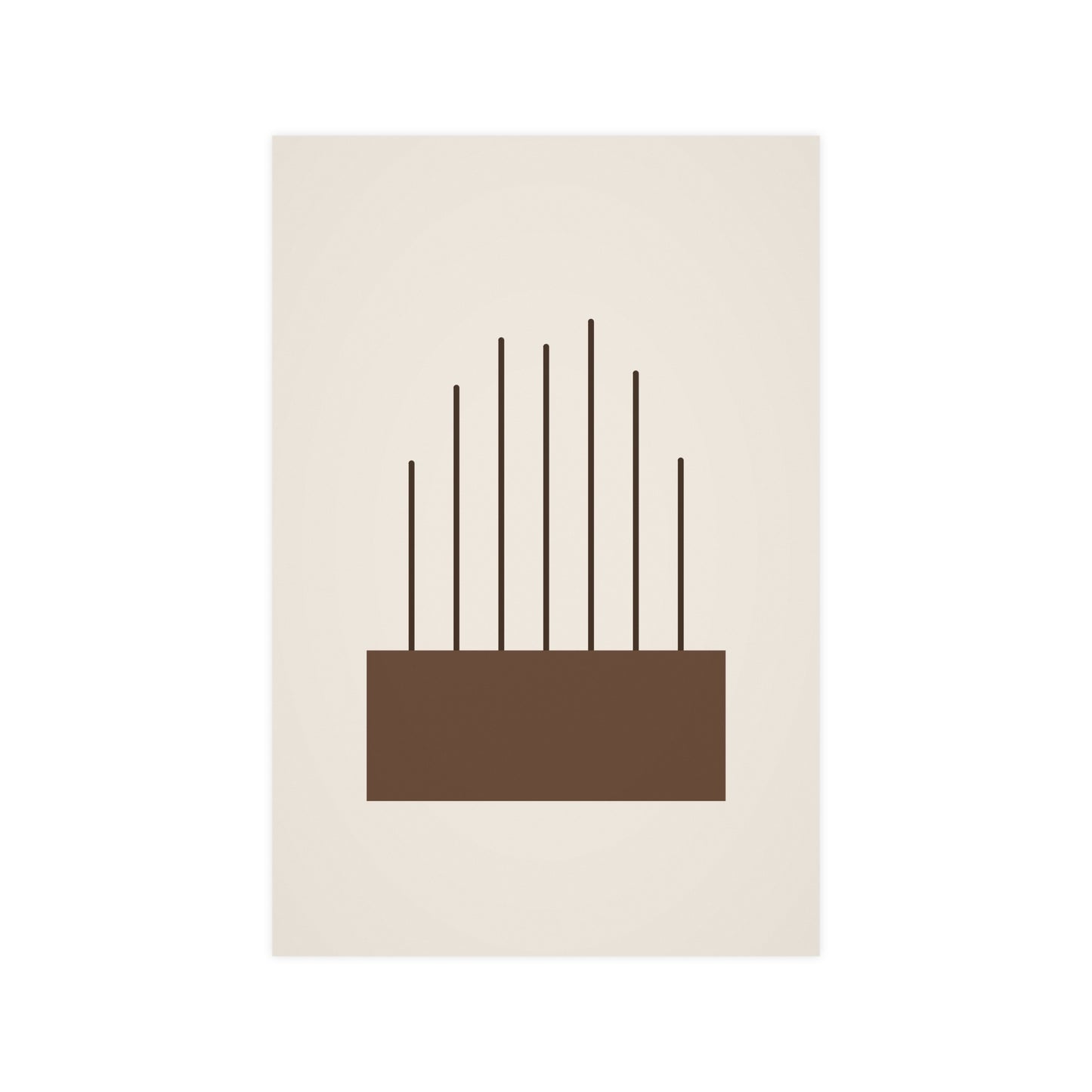 Sand Clay Lines Wall Art | Bedroom Print
