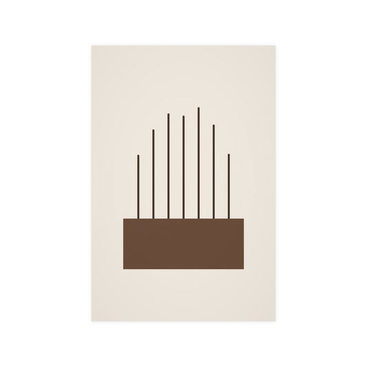 Sand Clay Lines Wall Art | Bedroom Print
