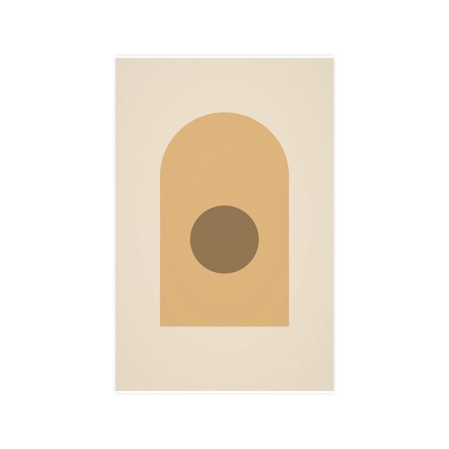 Muted 70s Arch Retro Wall Art | Living Room Print