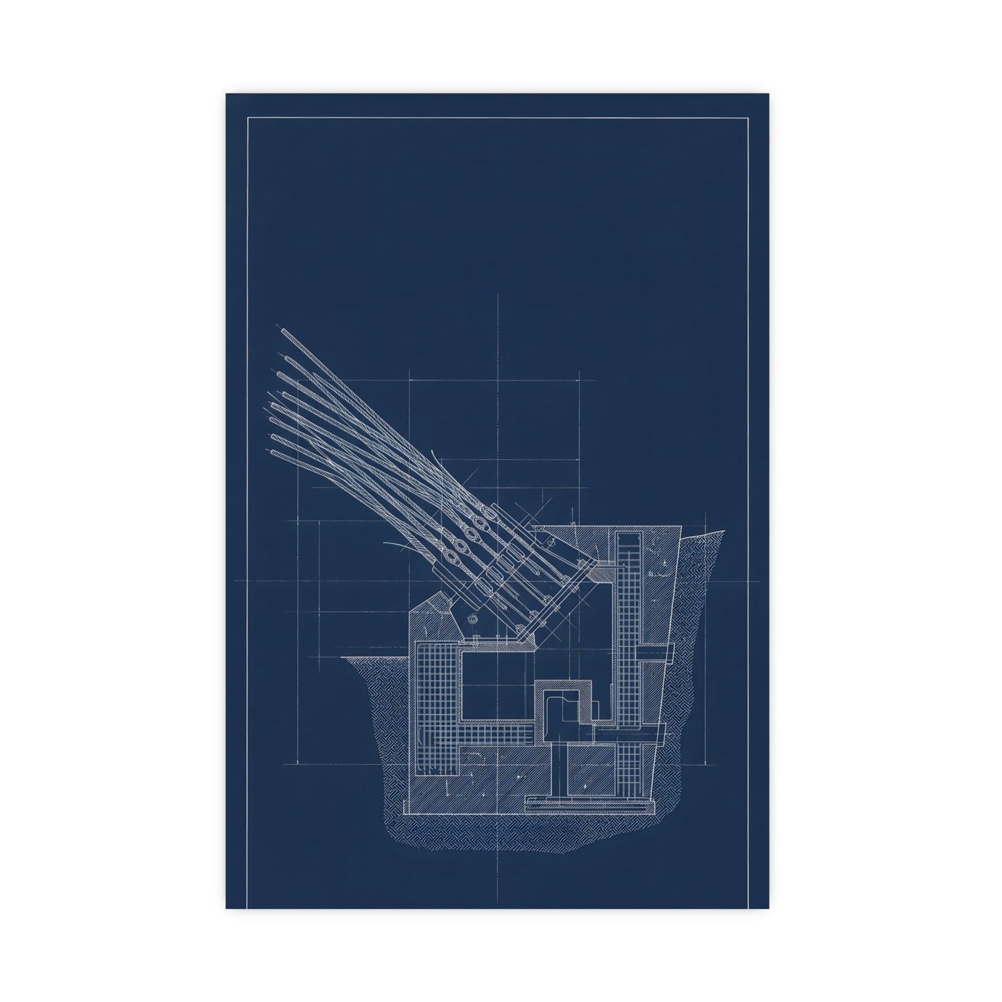 Cable Anchorage — cable anchorage, 18x24 in print