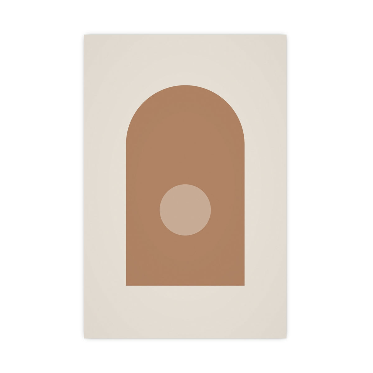 Sand Clay Arch Modern Wall Art — arch in a sand clay palette, 16x24 in print