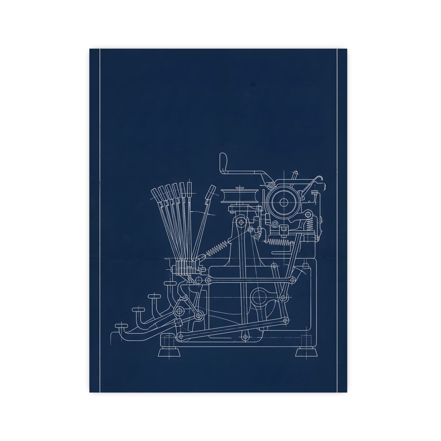 Typewriter Linkage — typewriter linkage, 16x24 in print