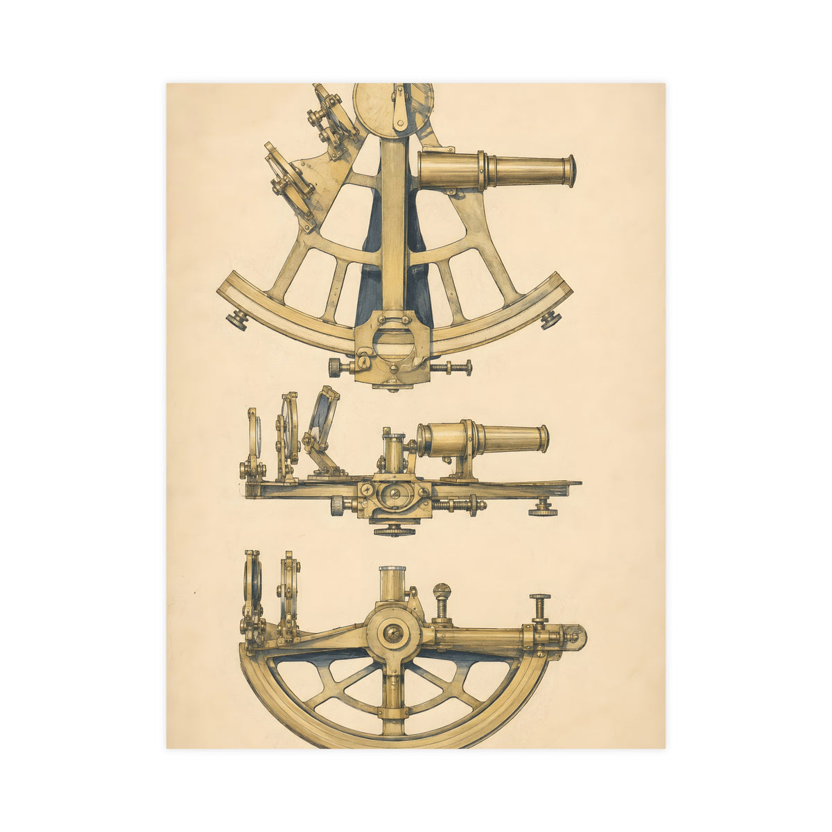 Sextant — sextant, 18x24 in print