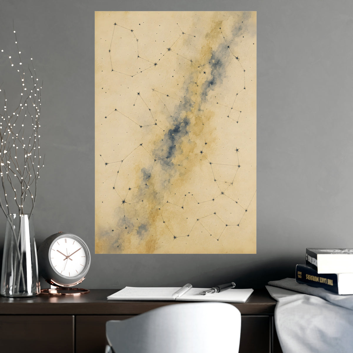Constellation — constellation, shown framed on a wall