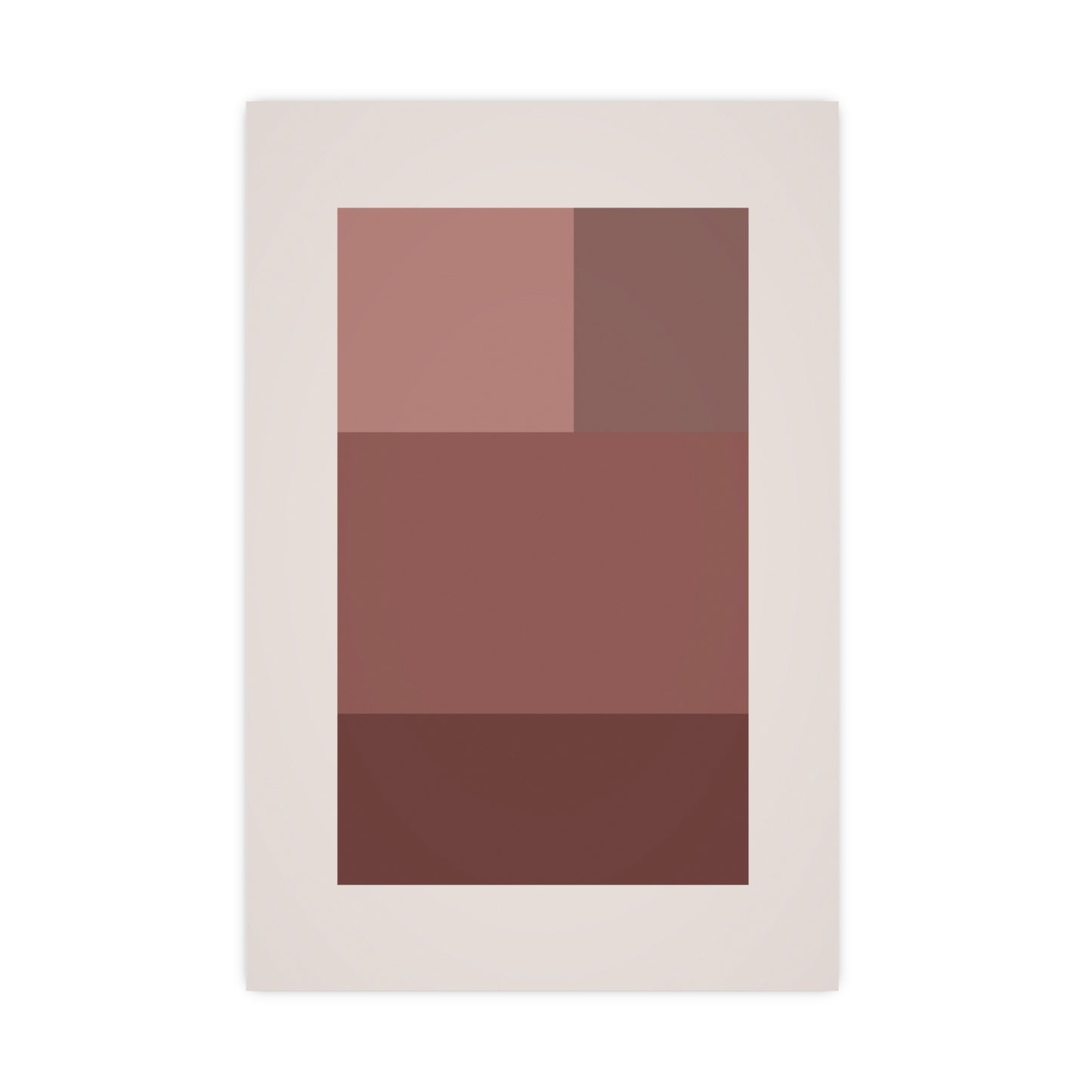 Dusty Rose Blocks Modern Wall Art | Living Room Print