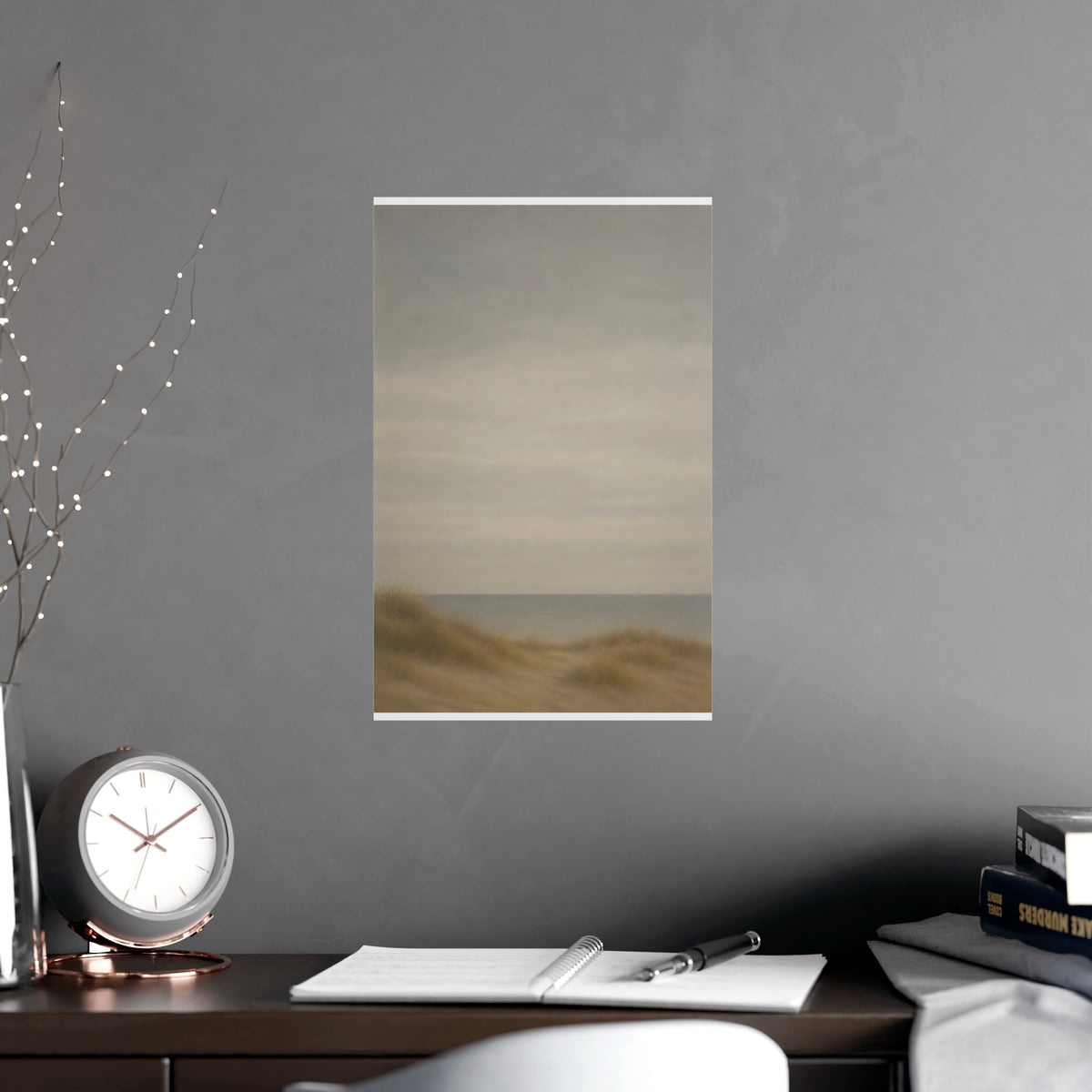Low Dunes — low dunes, shown framed on a wall