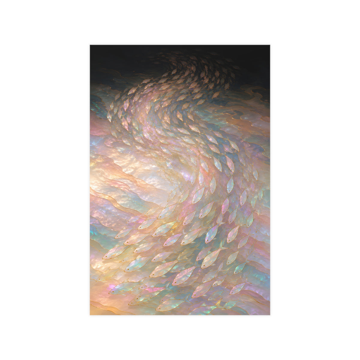 A Shoal, Turning — a shoal, turning, 12x18 in print