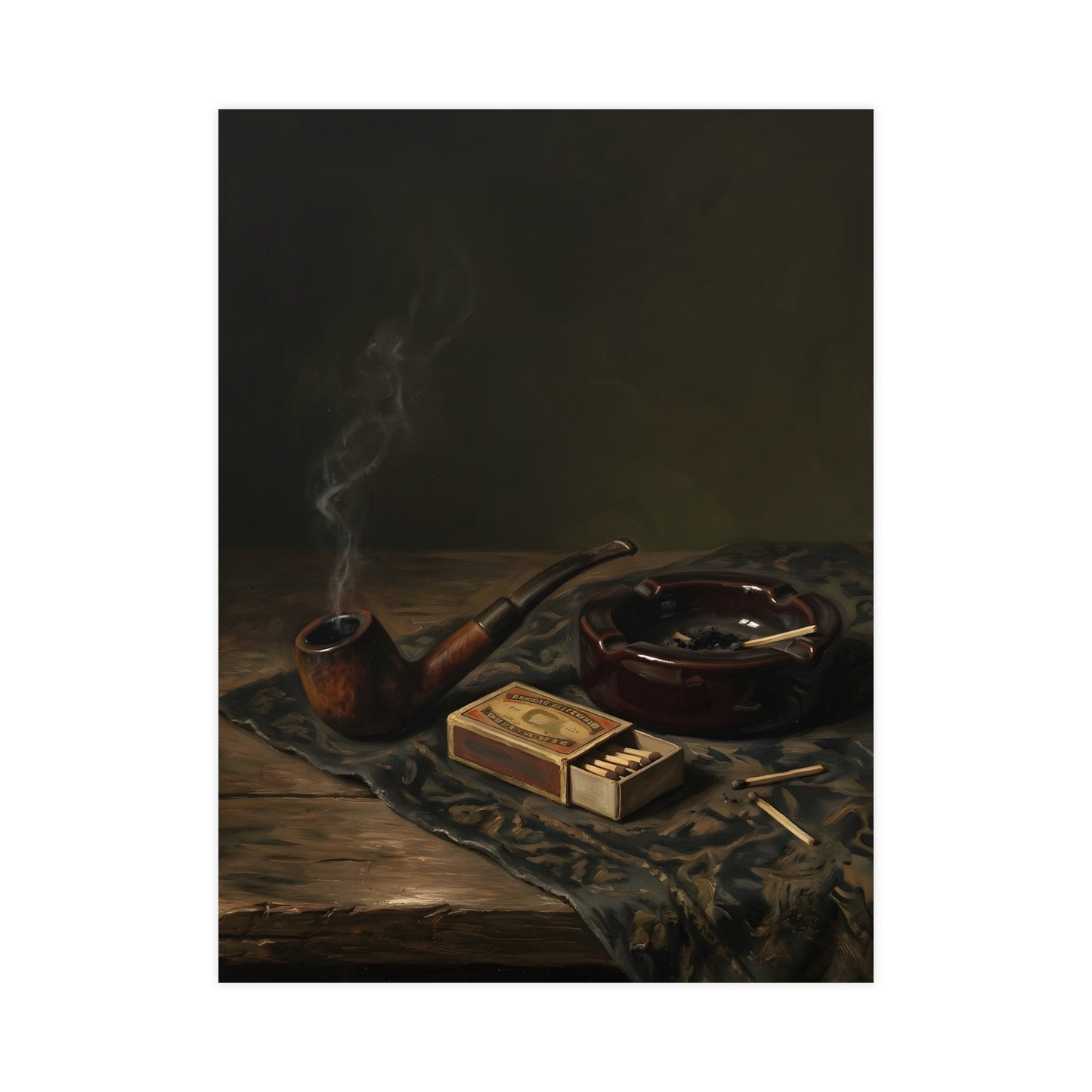 Pipe and Matches — pipe and matches, 12x18 in print