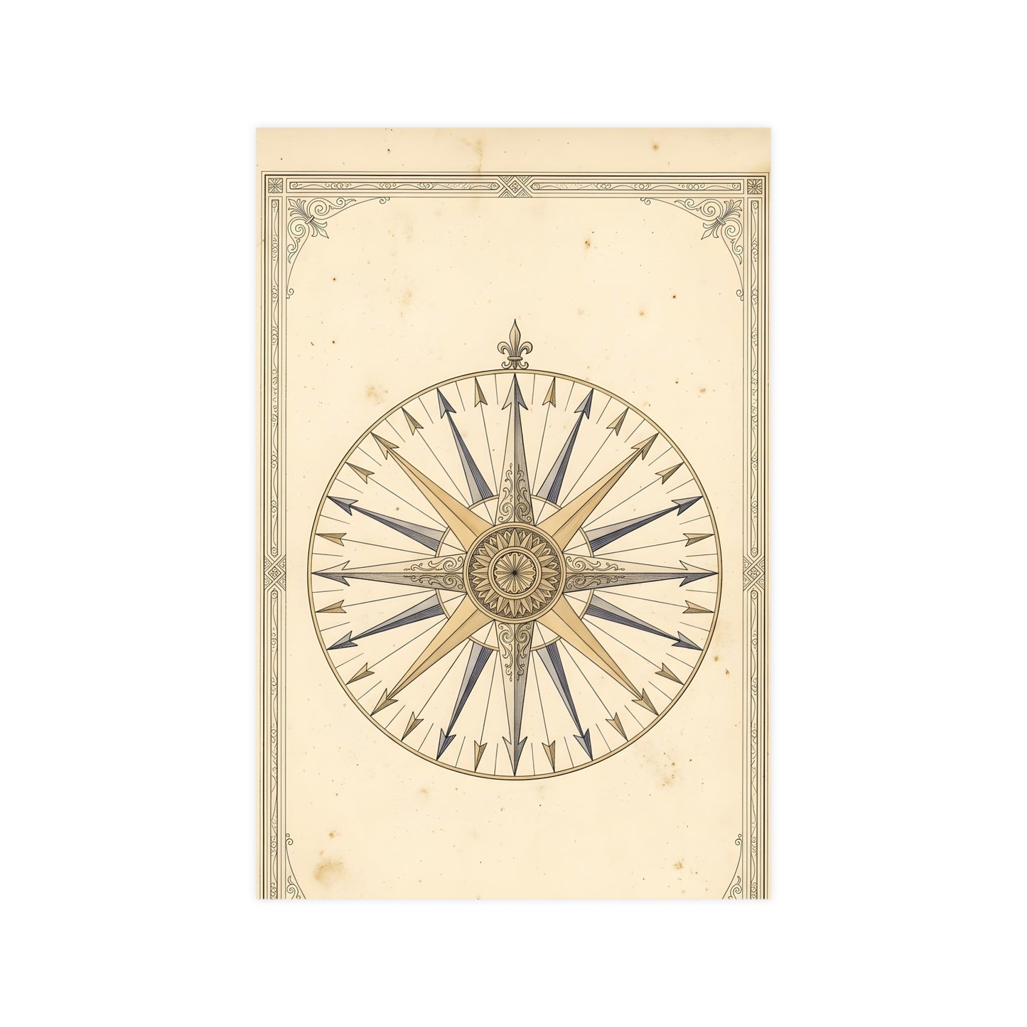The Compass Card — the compass card, 12x16 in print
