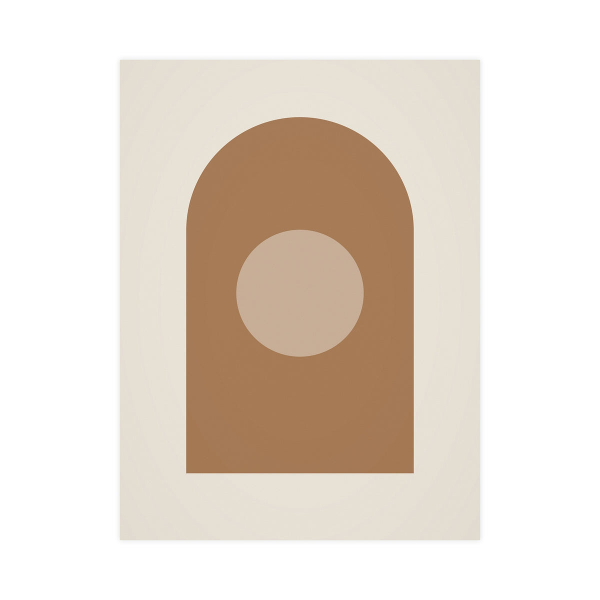 Warm Earth Arch Boho Wall Art — arch in a warm earth palette, 18x24 in print