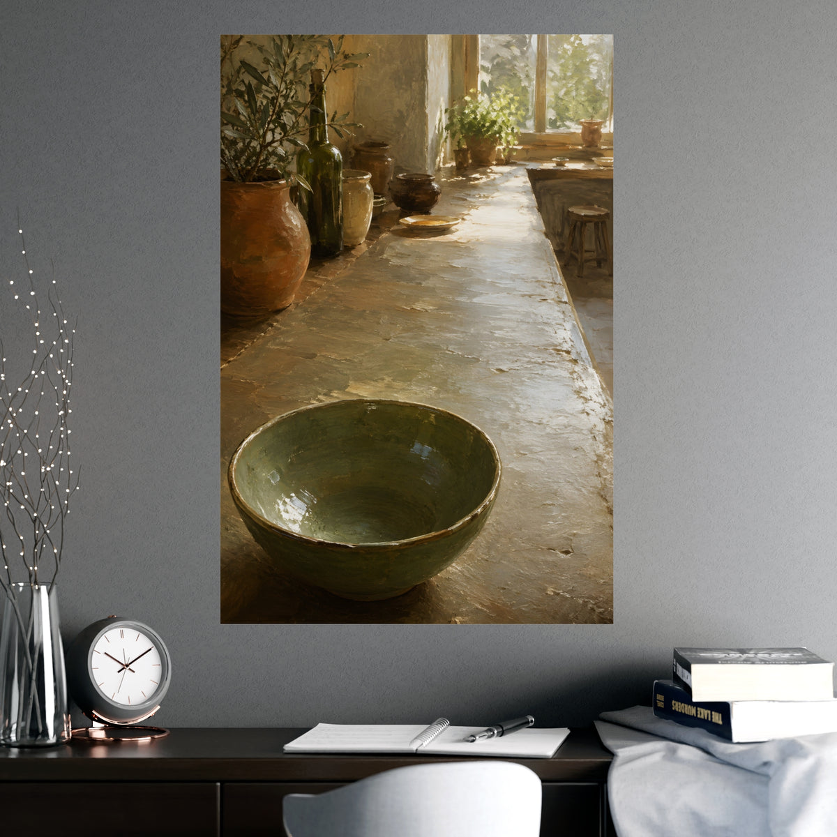 The Long Counter — the long counter, shown framed on a wall