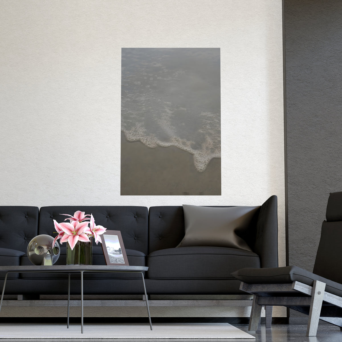 Foam, Close — foam, close, shown framed on a wall
