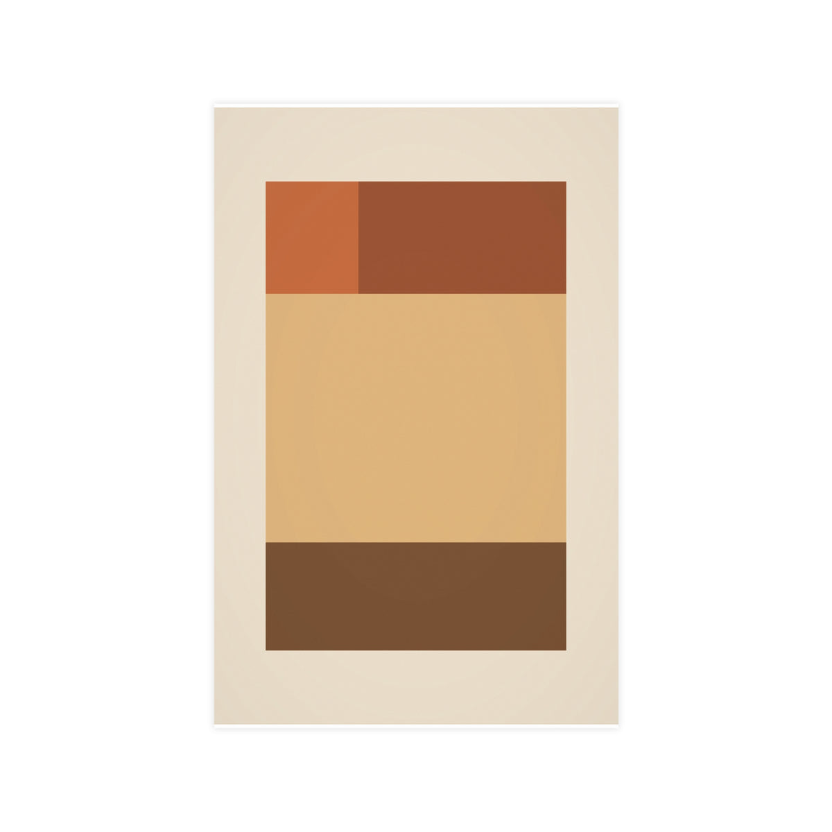 Muted 70s Blocks Retro Wall Art — blocks in a muted 70s palette, 11x17 in print