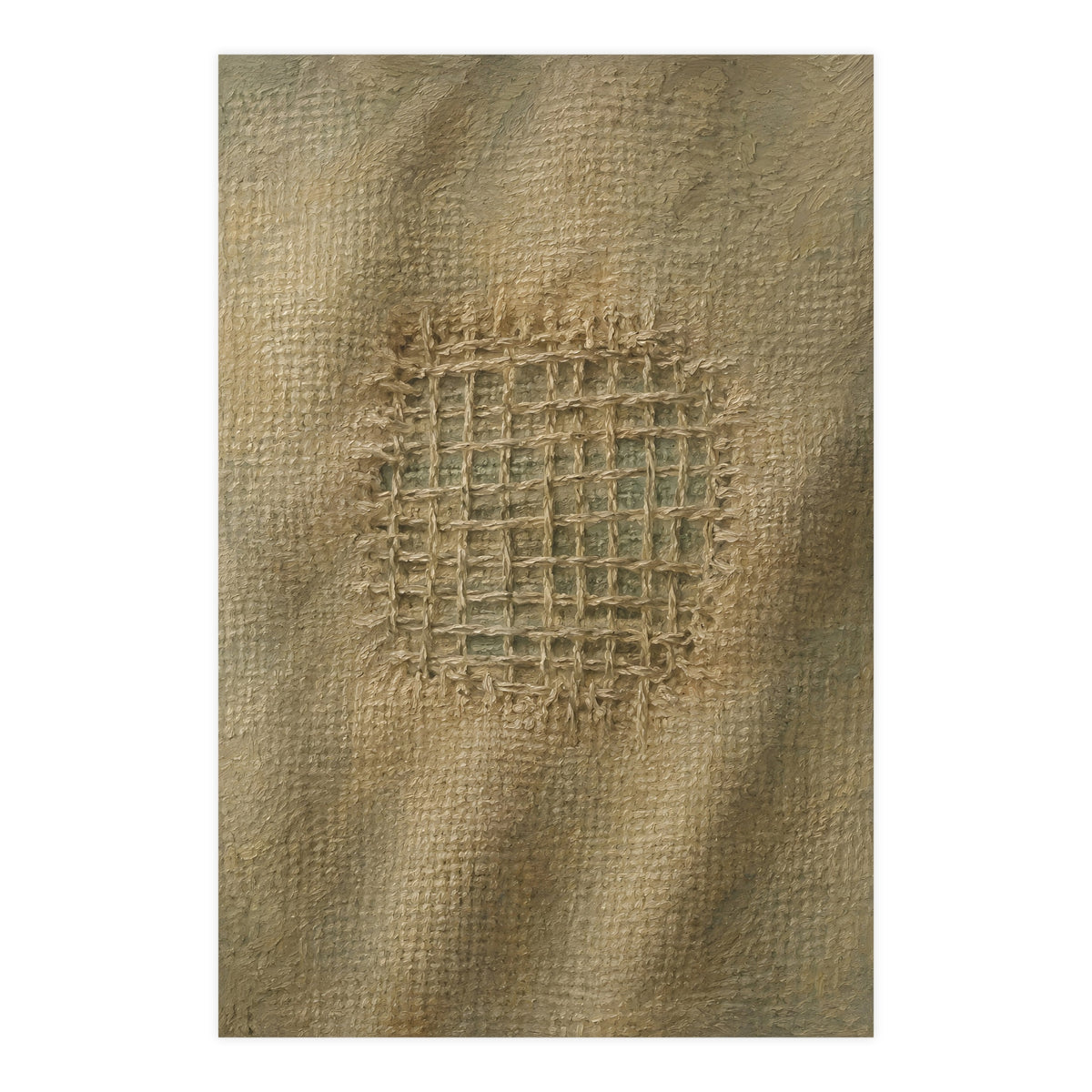 The Mend — the mend, shown framed on a wall
