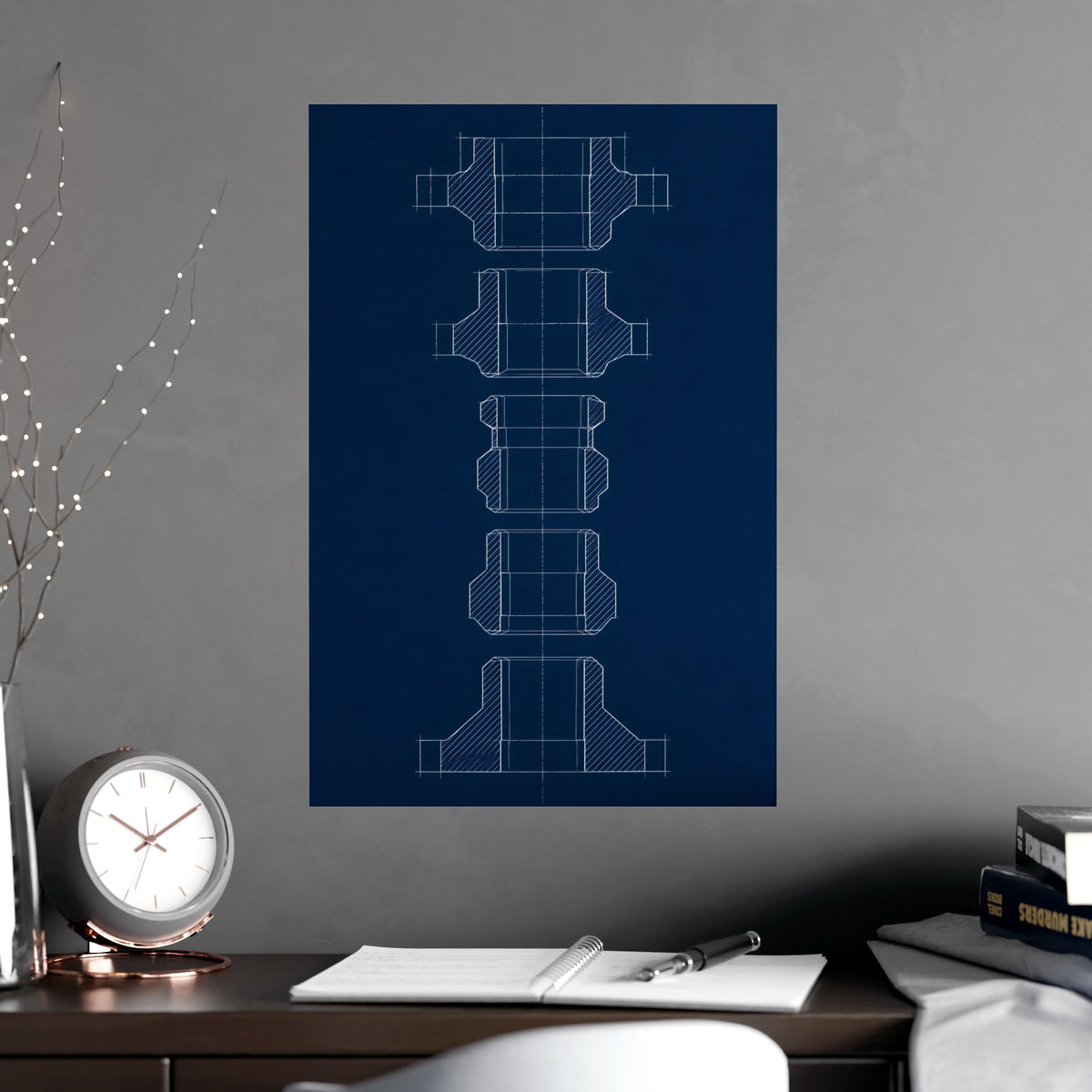 Cut at Every Station — cut at every station, shown framed on a wall