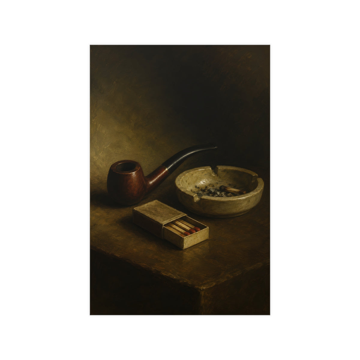 Pipe and Matches — pipe and matches, 12x18 in print