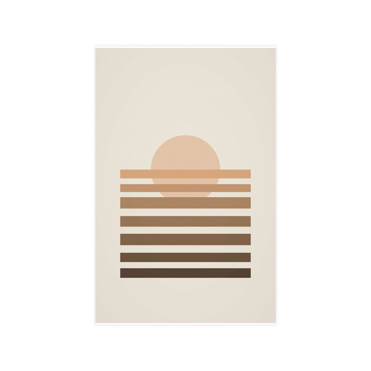 Warm Earth Sunset Boho Wall Art — sunset in a warm earth palette, 11x17 in print