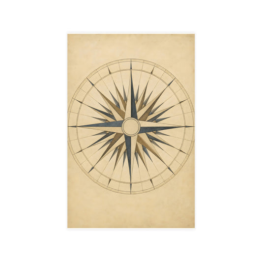 The Compass Card — the compass card, 11x17 in print