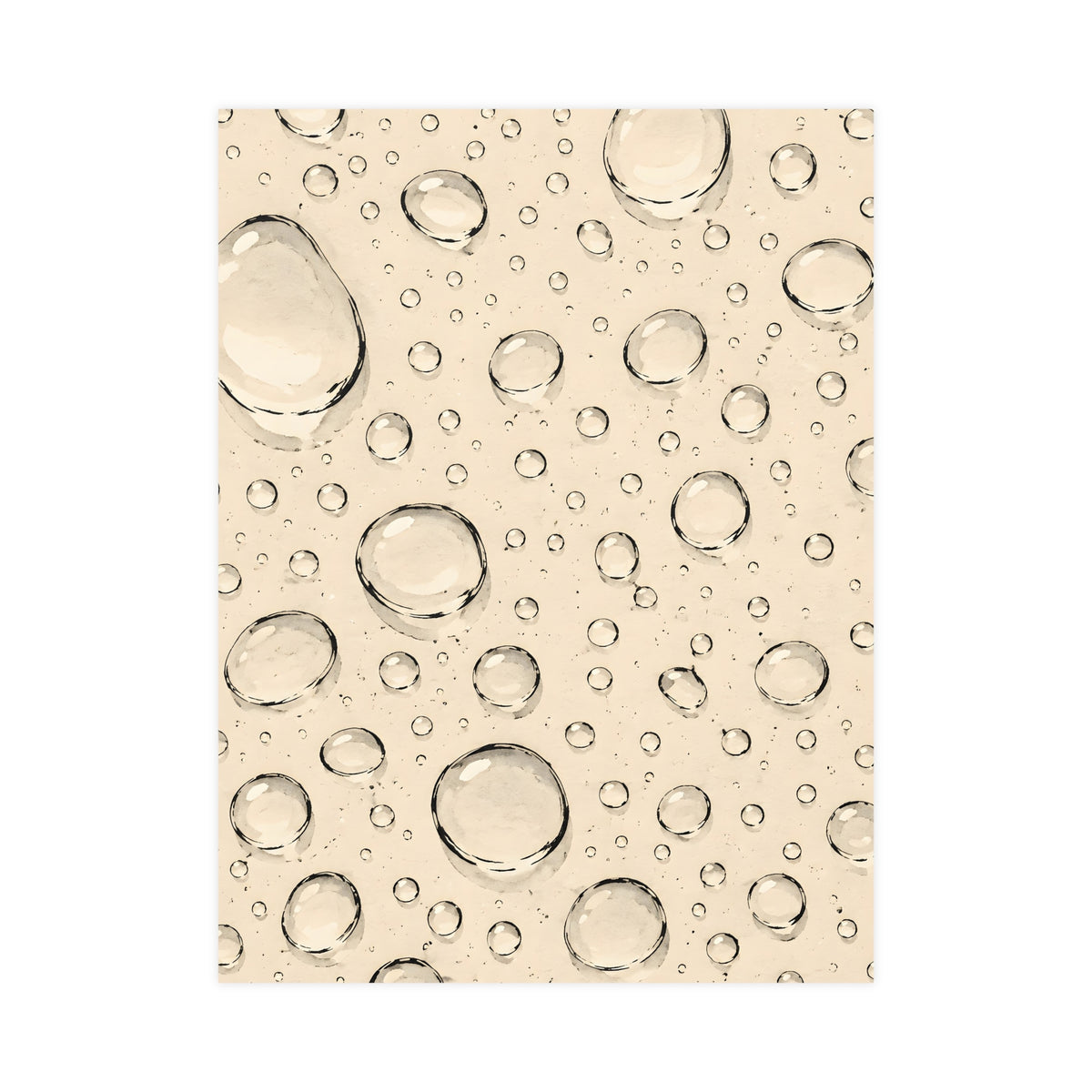 Water Drops — water drops, 18x24 in print