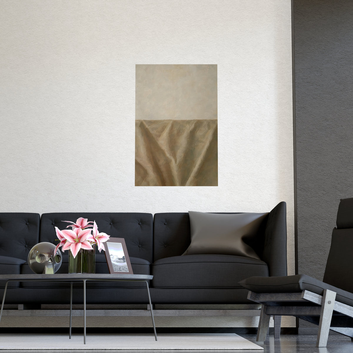 The Empty Half — the empty half, shown framed on a wall