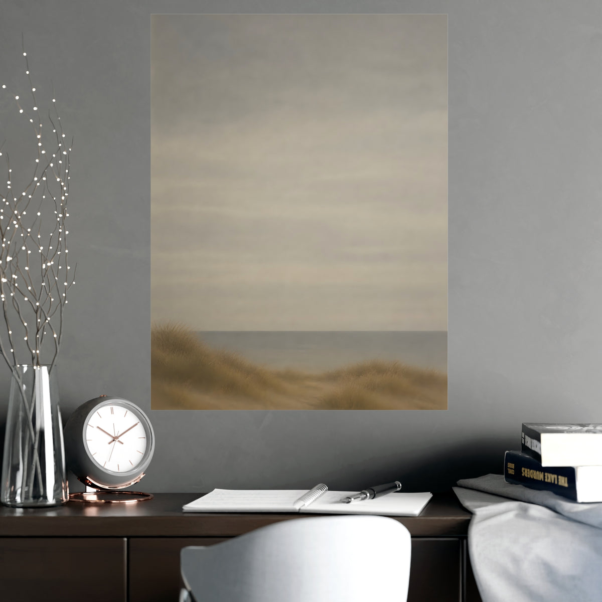 Low Dunes — low dunes, shown framed on a wall