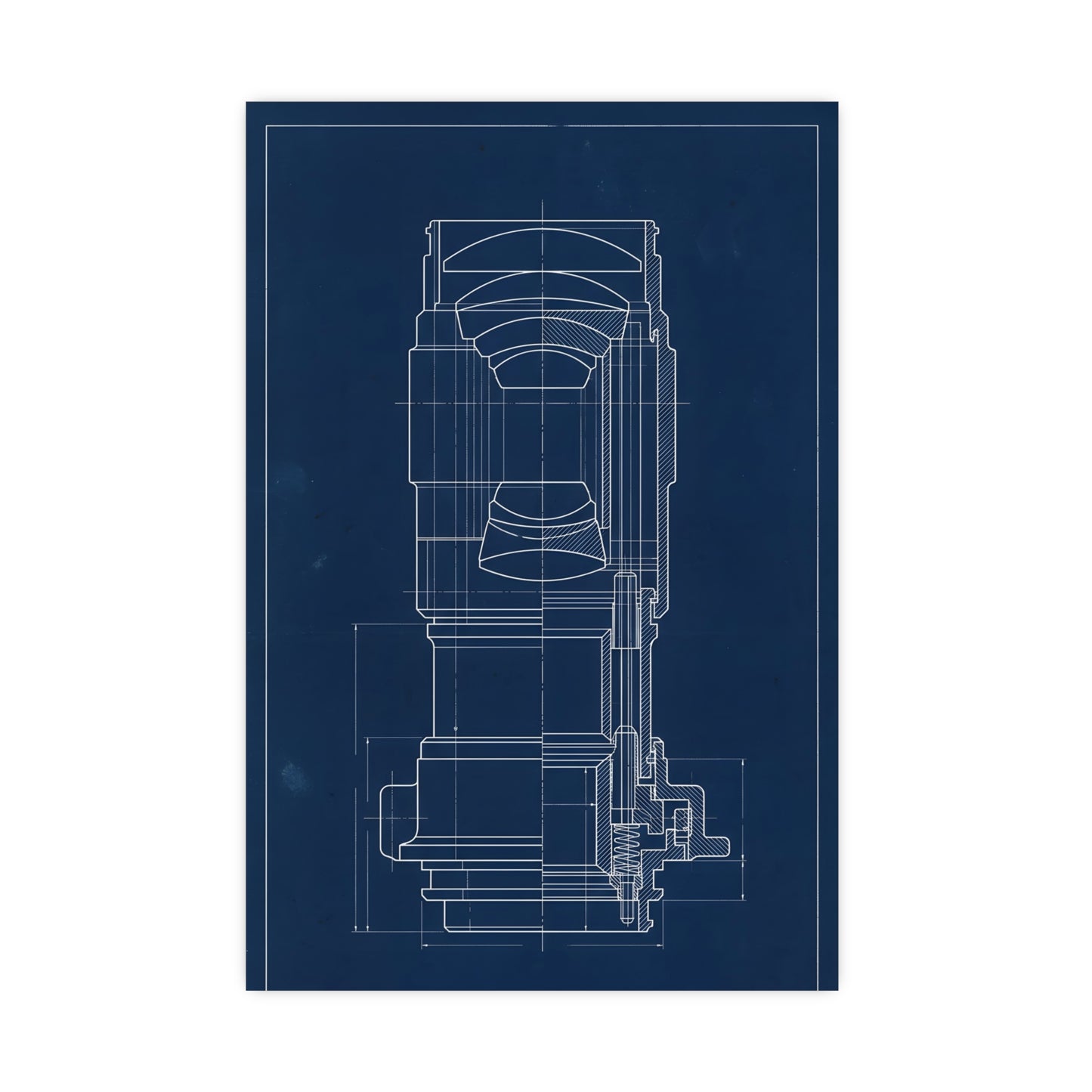 Lens and Mount — lens and mount, 18x24 in print